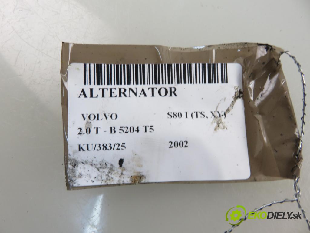 VOLVO S80 I (TS, XY) SEDAN 2002 132,00 2.0 T - B 5204 T5 1984,00 Alternátor 0124525014 ; 8622786 (Alternátor)