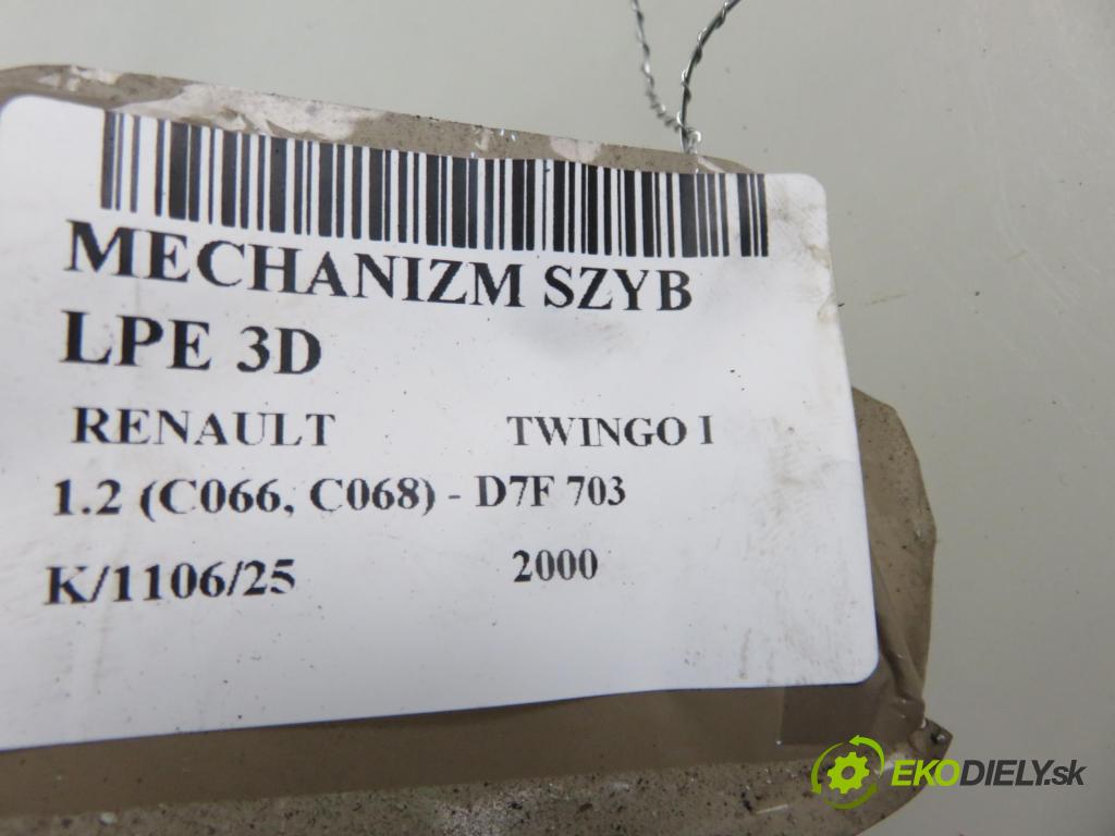 RENAULT TWINGO I (C06_) HB 2000 43,00 1.2 (C066, C068) - D7F 703 1149,00 mechanismus oken 3D 8200052943