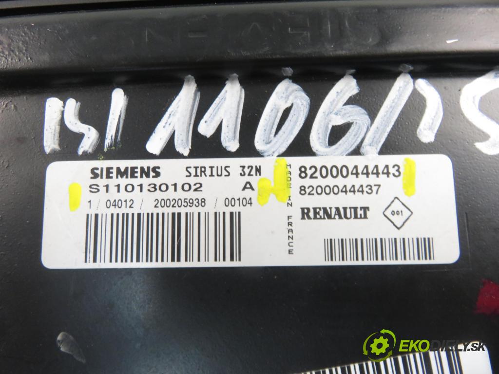 RENAULT TWINGO I (C06_) HB 2000 43,00 1.2 (C066, C068) - D7F 703 1149,00 Riadiaca jednotka Motor 8200044443 ; S110130102A ; 8200044437