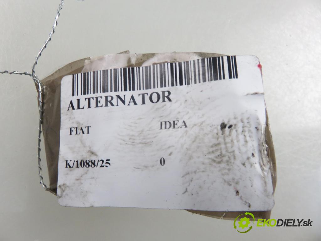 FIAT IDEA (350_) HB 2004 74,00 1.9 JTD - 188 B2.000 1910,00 Alternátor 46774430 ; 63321819 (Alternátor)