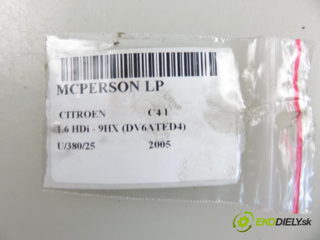 CITROEN C4 I (LC_) HB 2005 66,00 1.6 HDi - 9HX (DV6ATED4) 1560,00 MCPERSON PP 