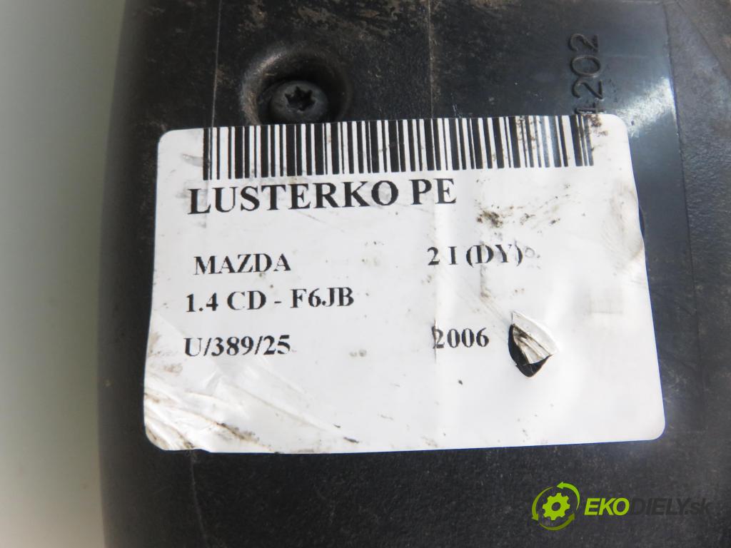 MAZDA 2 (DY) HB 2006 50,00 1.4 CD - F6JB 1399,00 Spätné zrkadlo