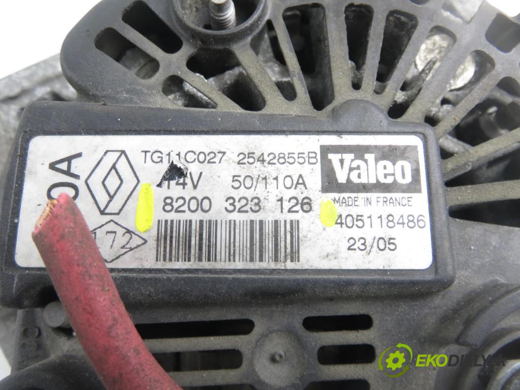 RENAULT SCENIC II (JM0/1_) MINIVAN 2005 83,00 1.6 (JM0C, JM0J, JM1B) - K4M 782 1598,00 Alternátor 8200323126 (Alternátor)