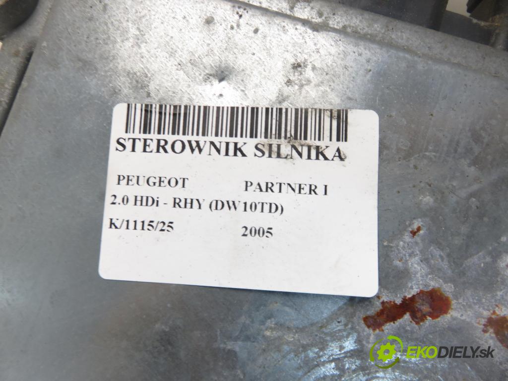 PEUGEOT PARTNER Skrzynia (5_, G_) FURGON 2005 66,00 2.0 HDi - RHY (DW10TD) 1997,00 řídící jednotka motora 5WS40155C