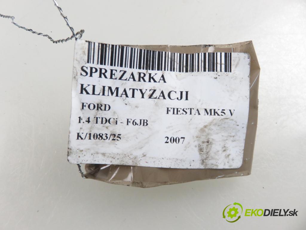 FORD FIESTA V (JH_, JD_) HB 2007 50,00 1.4 TDCi 68 - F6JB 1399,00 KOMPRESOR: klimatizace 2S6119D629AF (Kompresor klimatizace)