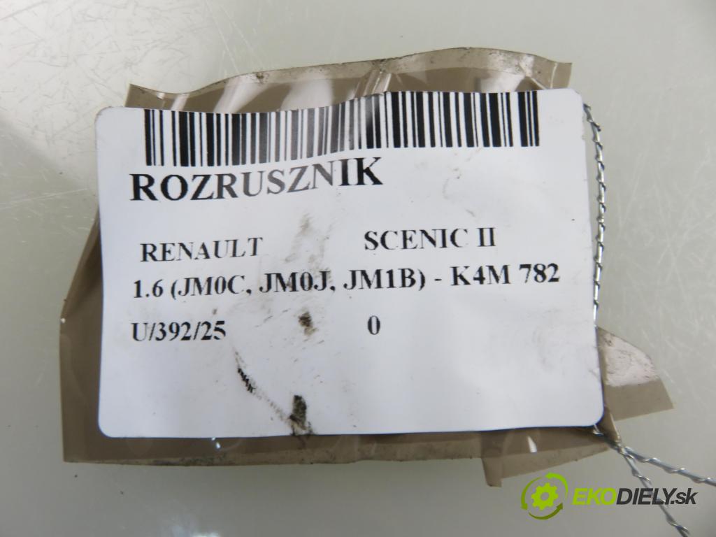 RENAULT SCENIC II (JM0/1_) MINIVAN 2005 83,00 1.6 (JM0C, JM0J, JM1B) - K4M 782 1598,00 Štartér S3012 (Štartér)