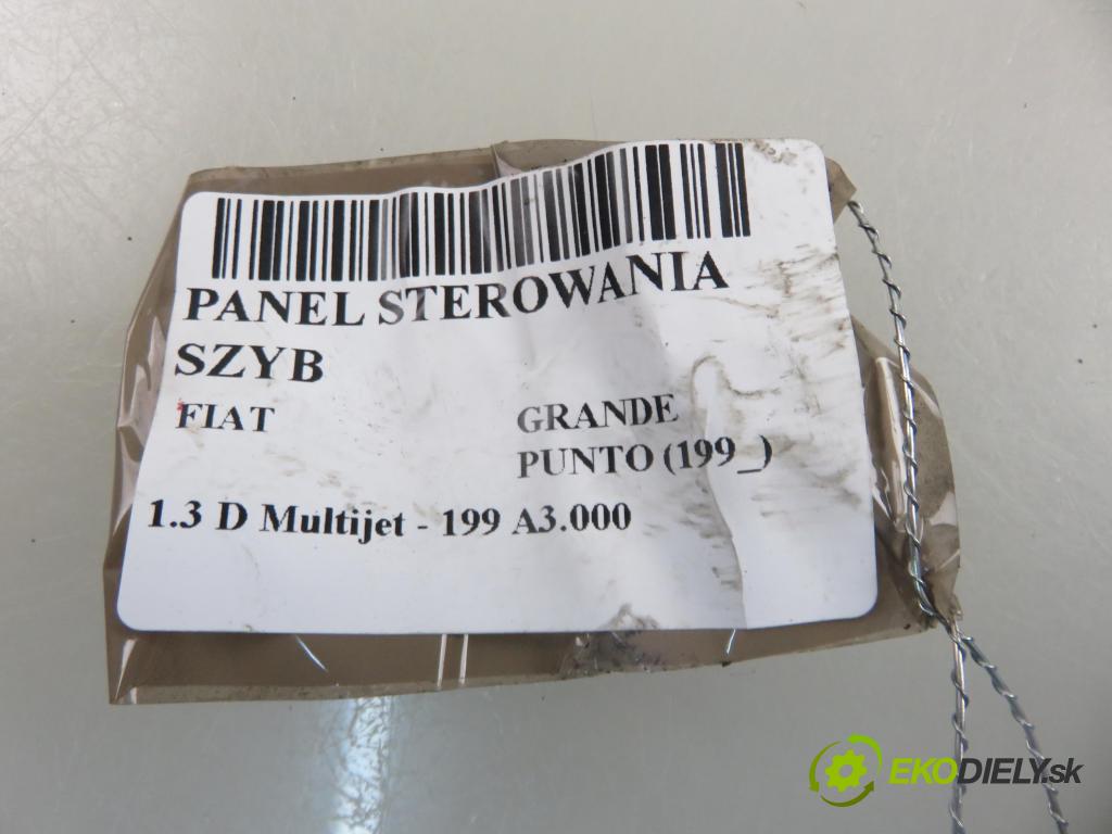 FIAT GRANDE PUNTO (199_) HB 2006 66,00 1.3 D Multijet 90 - 199 A3.000 1248,00 Panel ovládaní oken 735423371