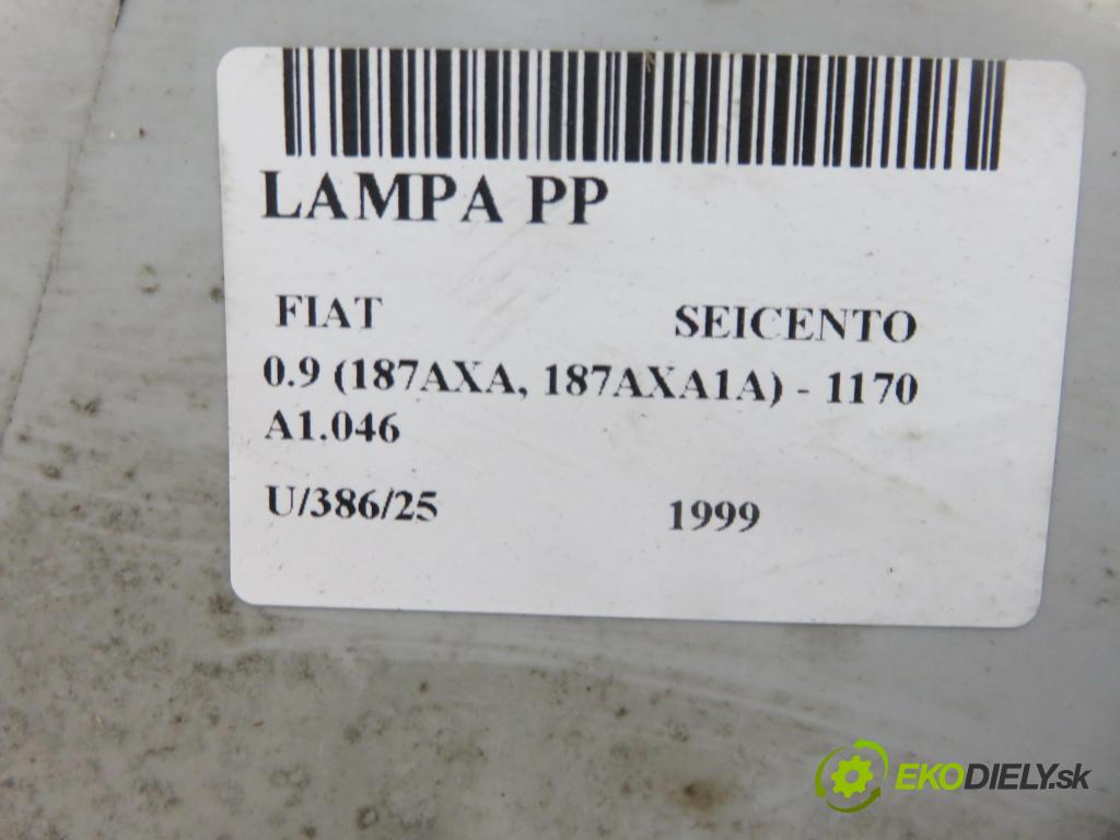 FIAT SEICENTO / 600 (187_) HB 1999 29,00 0.9 39 - 1170 A1.046 899,00 Svetlo PP