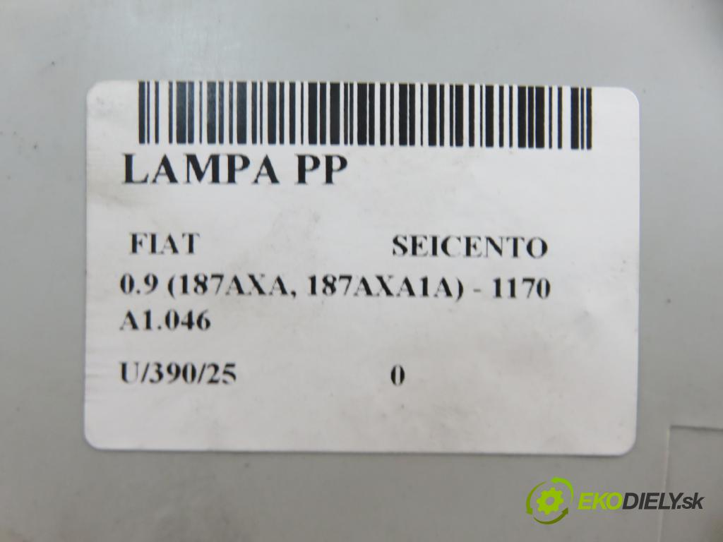 FIAT SEICENTO / 600 (187_) HB 1997 29,00 0.9 39 - 1170 A1.046 899,00 Svetlo PP 