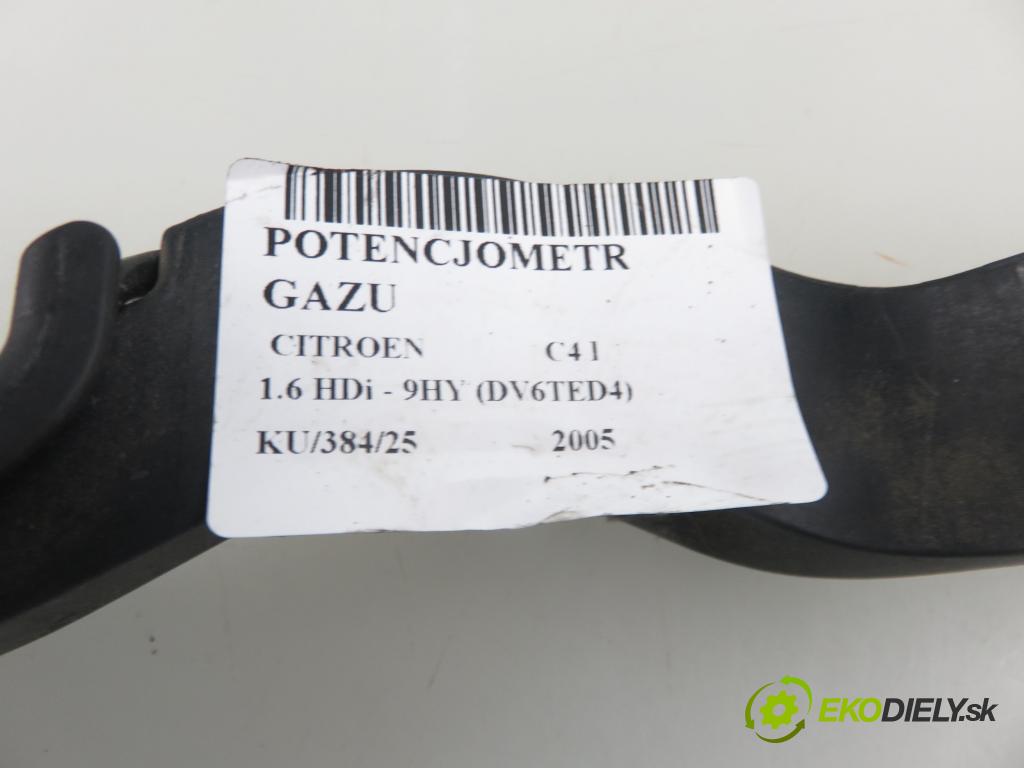 CITROEN C4 I (LC_) HB 2005 80,00 1.6 HDi - 9HY (DV6TED4) 1560,00 Potenciometer plynu 0280755001 ; 9650889180 (Potenciometer plynového pedálu)
