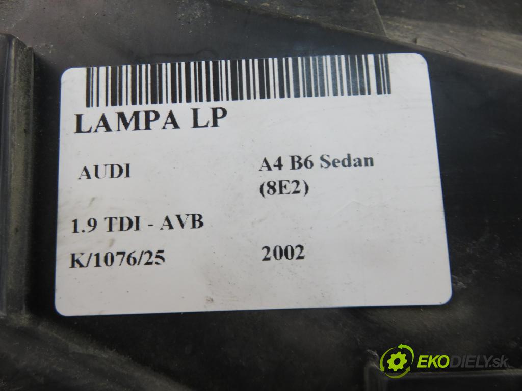 AUDI A4 (8E2, B6) SEDAN 2002 74,00 1.9 TDI PD 101 - AVB 1896,00 Svetlo LP 