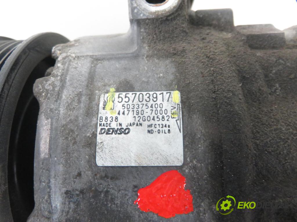 FIAT GRANDE PUNTO (199_) HB 2006 66,00 1.3 D Multijet 90 - 199 A3.000 1248,00 KOMPRESOR: klimatizácie 55703917 ; 4471907000 (Kompresor klimatizácie)