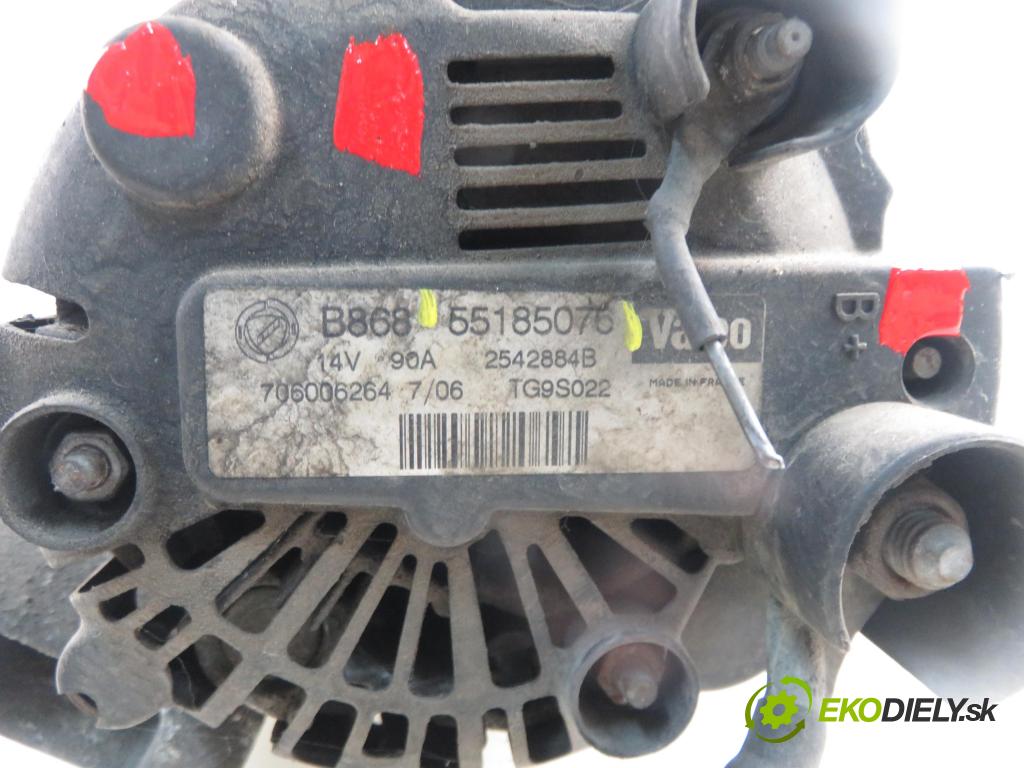 FIAT GRANDE PUNTO (199_) HB 2006 66,00 1.3 D Multijet 90 - 199 A3.000 1248,00 Alternátor 55185076 (Alternátor)