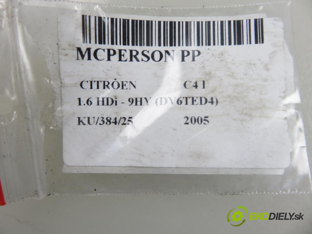 CITROEN C4 I (LC_) HB 2005 80,00 1.6 HDi - 9HY (DV6TED4) 1560,00 MCPERSON PP 