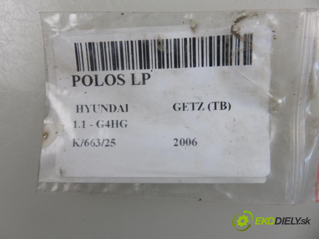 HYUNDAI GETZ (TB) HB 2006 49,00 1.1 SOHC 12V 67 - G4HG 1086,00 Poloos LP