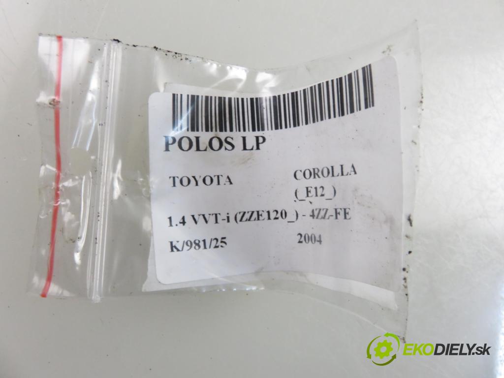 TOYOTA COROLLA (_E12_) HB 2004 71,00 1.4 VVT-i 97 (ZZE120) - 4ZZ-FE 1398,00 Poloos LP 