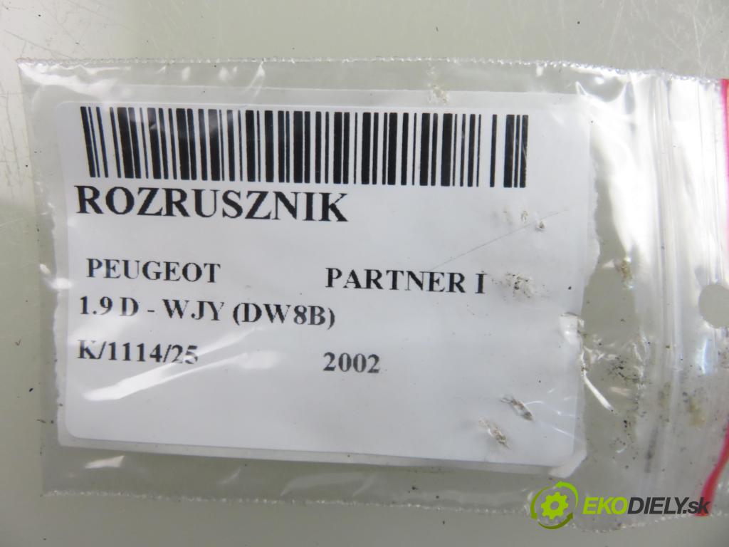 PEUGEOT PARTNER Skrzynia (5_, G_) FURGON 2002 51,00 1.9 D - WJY (DW8B) 1868,00 startér  (Startér)