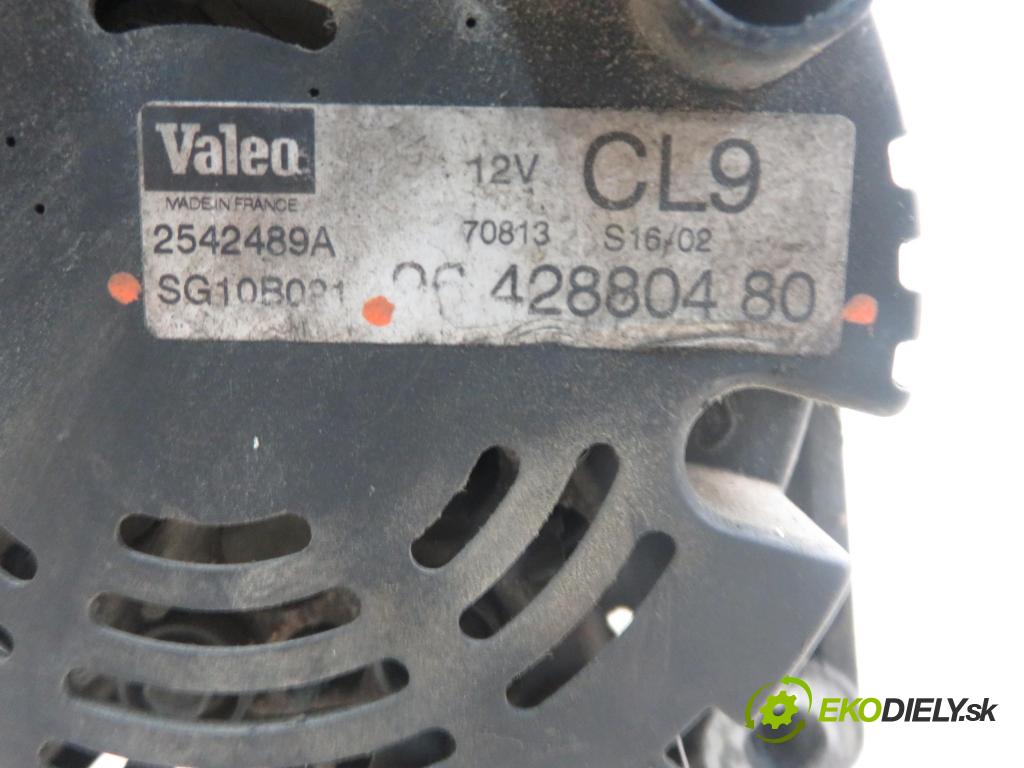 PEUGEOT PARTNER Skrzynia (5_, G_) FURGON 2002 51,00 1.9 D - WJY (DW8B) 1868,00 Alternátor 9642880480 (Alternátor)