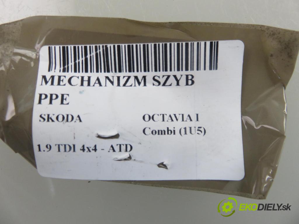 SKODA OCTAVIA I Combi (1U5) KOMBI 2004 74,00 1.9 TDI 4x4 - ATD 1896,00 mechanismus oken PPE 1U1837402J
