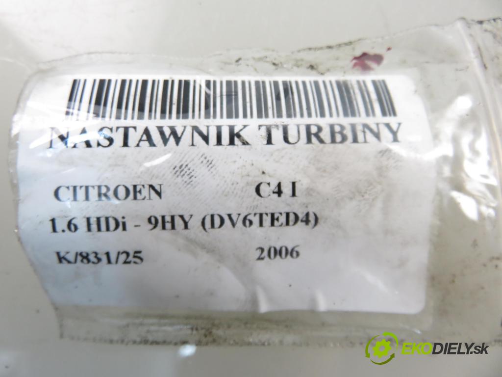 CITROEN C4 I (LC_) HB 2006 80,00 1.6 HDi - 9HY (DV6TED4) 1560,00 nastavovač turba 7242941 (Motorek ostatní)