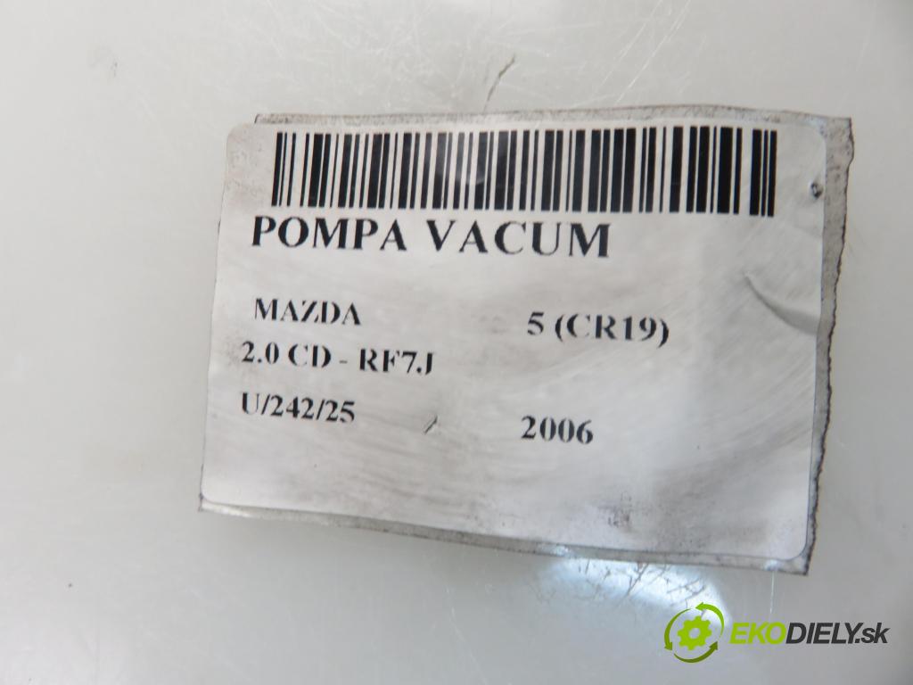 MAZDA 5 (CR19) MINIVAN 2006 105,00 2.0 MZR-CD 143 - RF7J 1998,00 Pumpa vákuová RF7J18G00 ; X2T58173