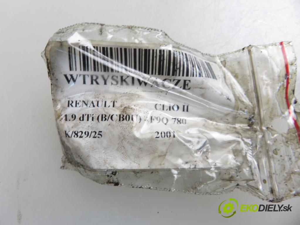RENAULT CLIO II (BB_, CB_) HB 2001 59,00 1.9 dTi (B/CB0U) - F9Q 780 1870,00 Vstrekovacie ventily 0432193563 ; 8200047506 ; 0432193564 (Vstrekovací ventil)