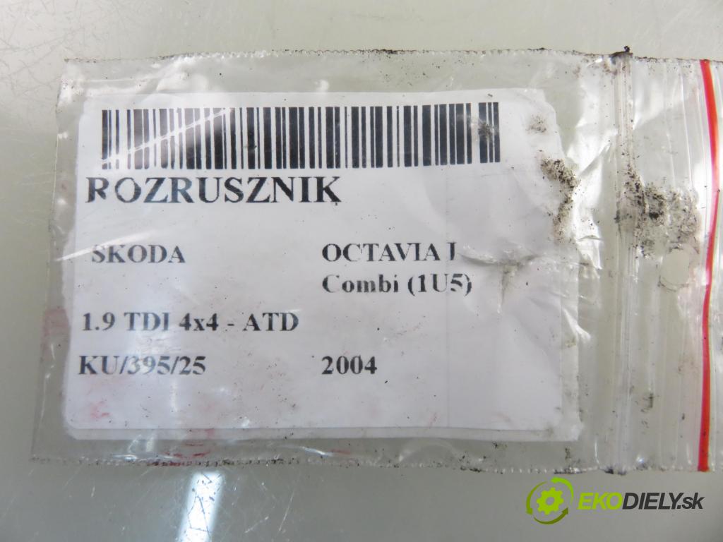 SKODA OCTAVIA I Combi (1U5) KOMBI 2004 74,00 1.9 TDI 4x4 - ATD 1896,00 Štartér 02M911023R (Štartér)