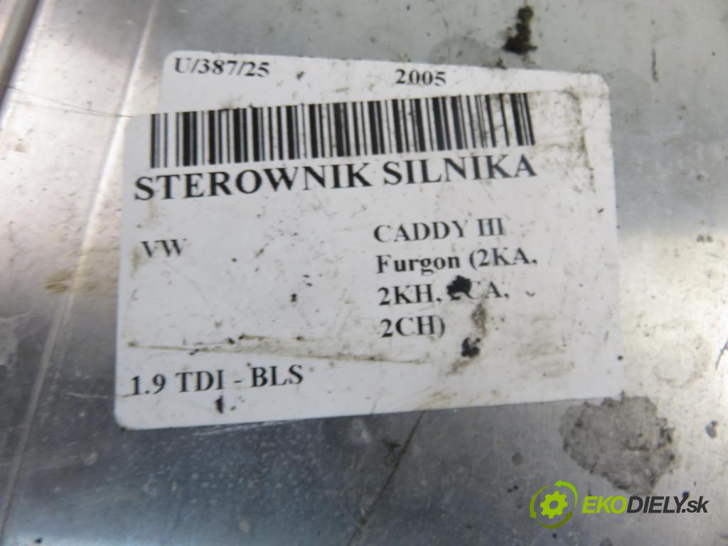 VW CADDY III Furgon (2KA, 2KH, 2CA, 2CH) FURGON 2005 77,00 1.9 TDI - BLS 1896,00 Riadiaca jednotka Motor 03G906021AQ