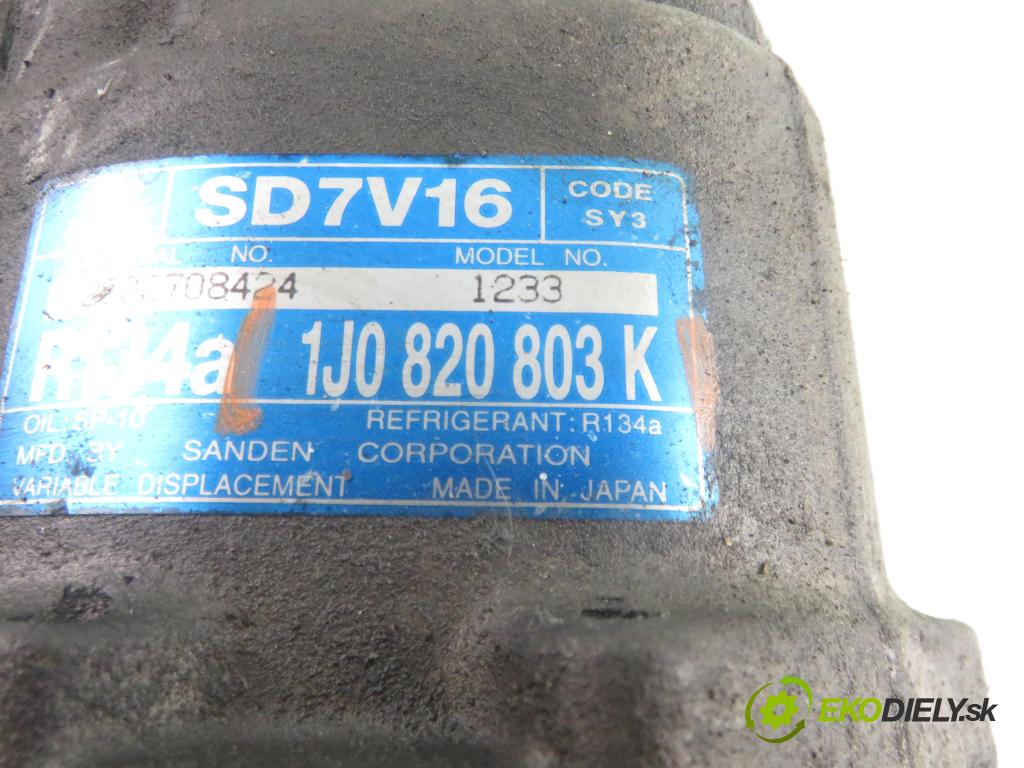 SKODA OCTAVIA I Combi (1U5) KOMBI 2004 74,00 1.9 TDI 4x4 - ATD 1896,00 KOMPRESOR: klimatizácie 1J0820803K (Kompresor klimatizácie)