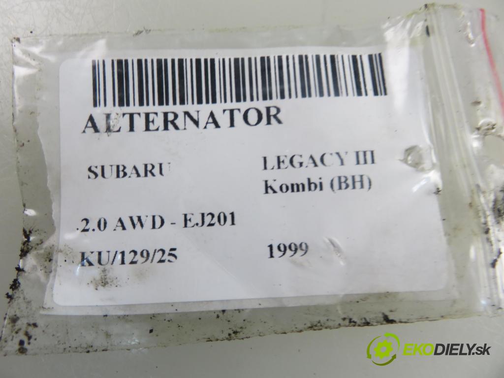 SUBARU LEGACY III Kombi (BH) KOMBI 1999 92,00 2.0 AWD 125 - EJ201 1994,00 Alternátor 23700AA370 (Alternátor)