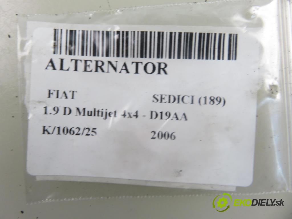 FIAT SEDICI (189_) CROSSOVER 2006 88,00 1.9 D Multijet 120 4x4 - D19AA 1910,00 Alternátor 114493 (Alternátor)