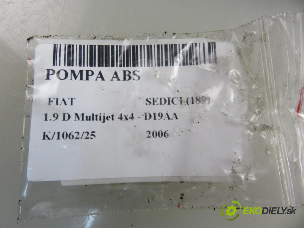 FIAT SEDICI (189_) CROSSOVER 2006 88,00 1.9 D Multijet 120 4x4 - D19AA 1910,00 Pumpa ABS 0265800494 (Pumpa ABS)