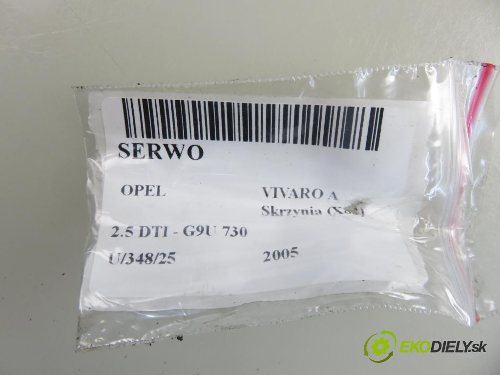 OPEL VIVARO A Skrzynia (X83) FURGON 2005 99,00 2.5 DTI 135 - G9U 730 2464,00 Posilovač 93851935 ; 8200116384 (Servočerpadlo)