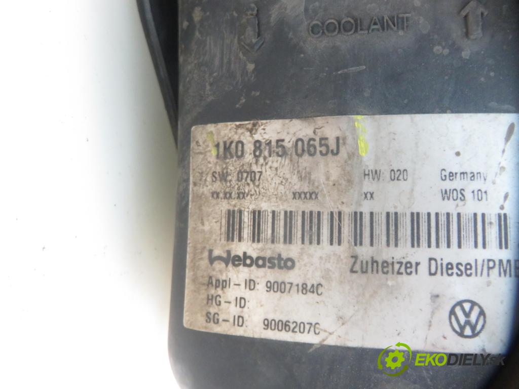 VW TOURAN (1T1, 1T2) MINIVAN 2003 74,00 1.9 TDI PD 100 - AVQ 1896,00 Webasto 1K0815065J (Webasto (nezávislé topení))