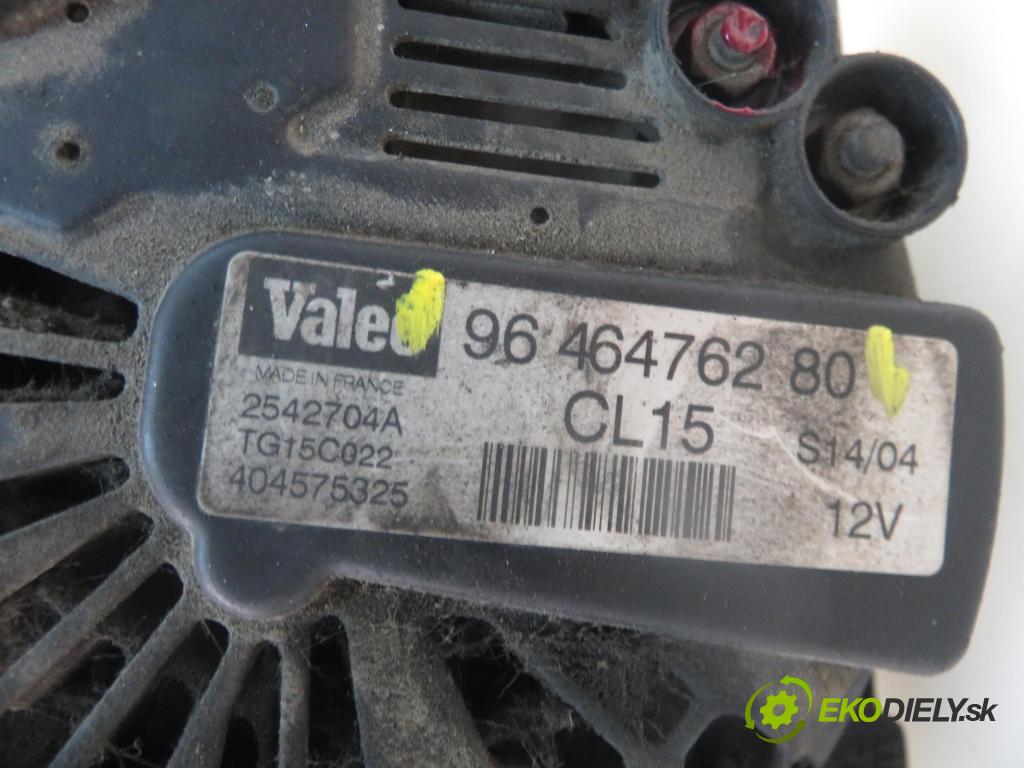 PEUGEOT 206 SW (2E/K) KOMBI 2004 50,00 1.4 HDi - 8HX (DV4TD) 1398,00 Alternátor 9646476280 (Alternátor)