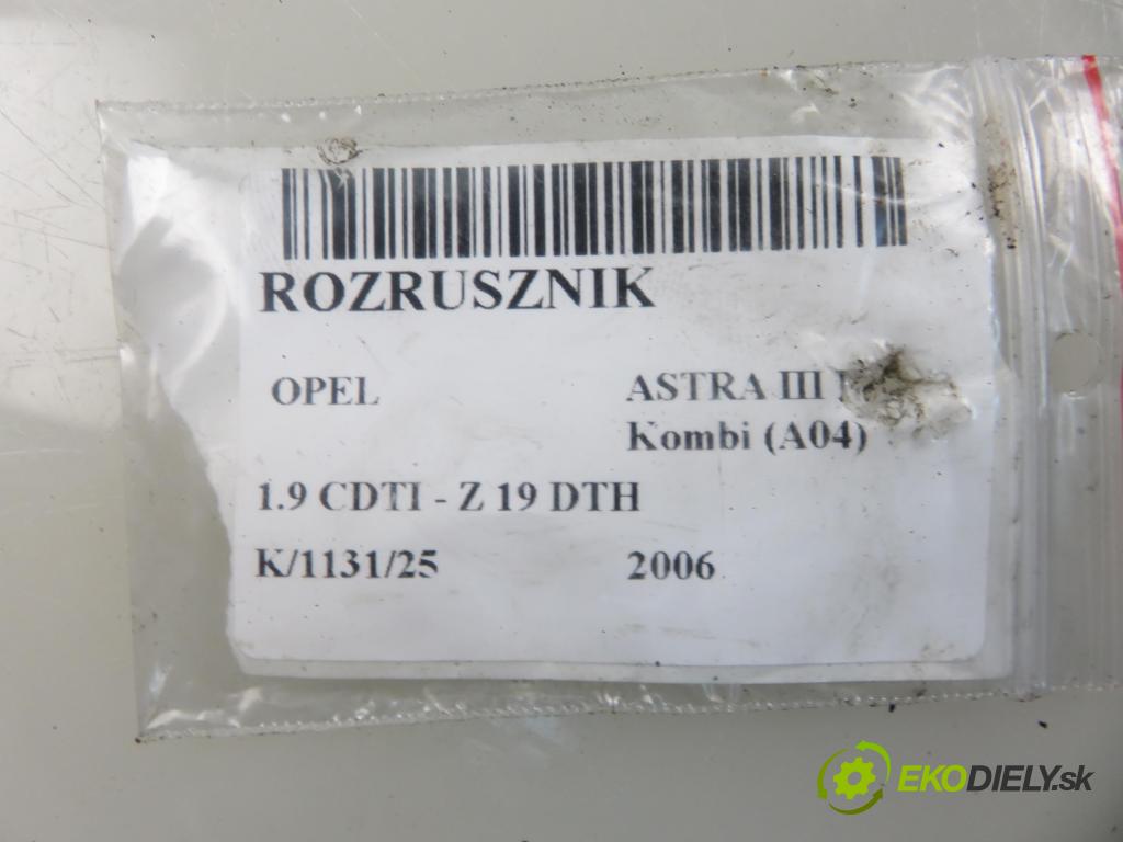 OPEL ASTRA H Kombi (A04) KOMBI 2006 110,00 1.9 CDTI - Z 19 DTH 1910,00 Štartér 55352882 ; M001T30171 (Štartér)