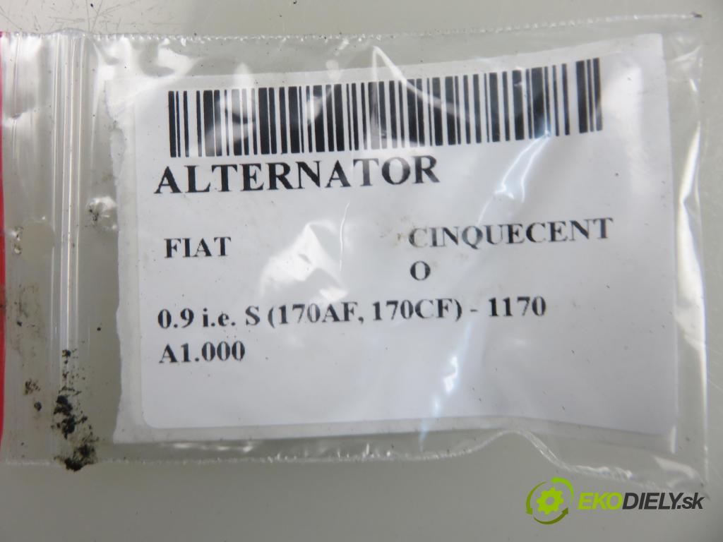 FIAT CINQUECENTO (170_) HB 1996 29,00 0.9 i.e. S (170AF, 170CF) - 1170 A1.000 899,00 Alternátor 63320094 (Alternátor)