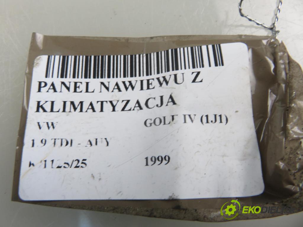 VW GOLF IV (1J1) HB 1999 85,00 1.9 TDI - AUY 1896,00 Panel topení KLIMATIZACE: 1J0620045F