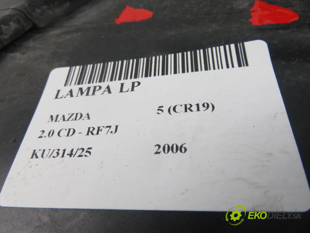 MAZDA 5 (CR19) VAN 2006 105,00 2.0 MZR-CD 143 - RF7J 1998,00 Svetlo LP