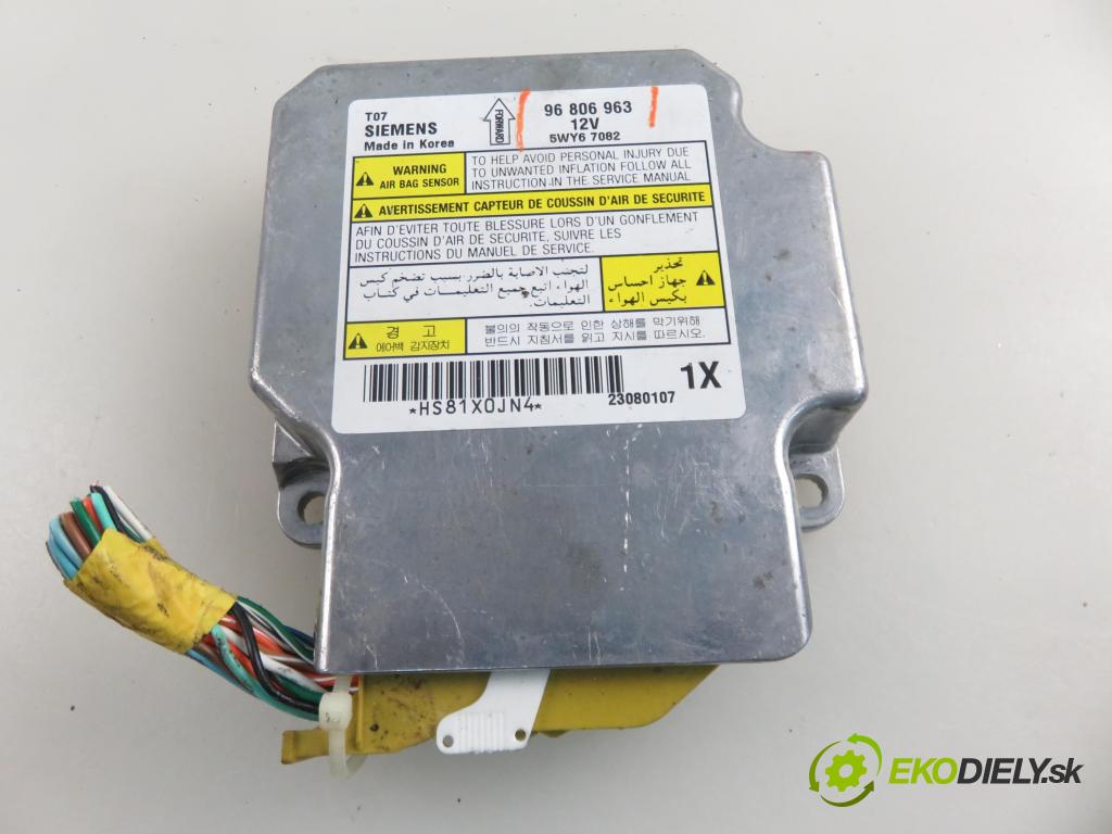 CHEVROLET AVEO / KALOS liftback (T250, T255) HB 2008 74,00 1.4 - 101  F14D4 1399,00 MODUL air BAG 98806963
