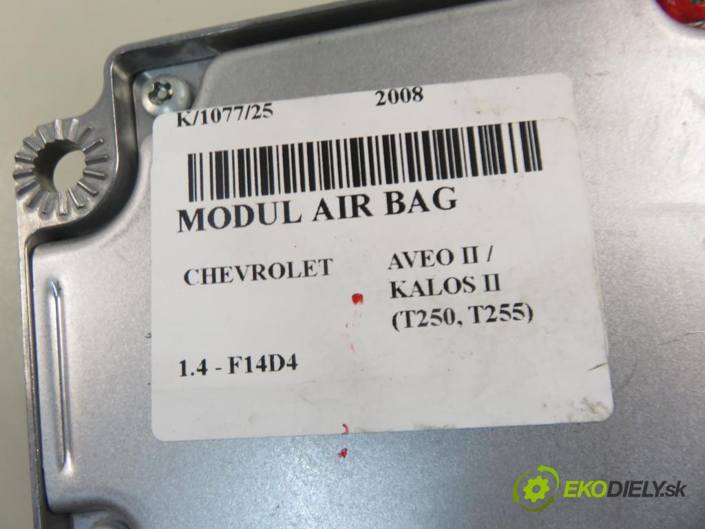 CHEVROLET AVEO / KALOS liftback (T250, T255) HB 2008 74,00 1.4 - 101  F14D4 1399,00 MODUL air BAG 98806963