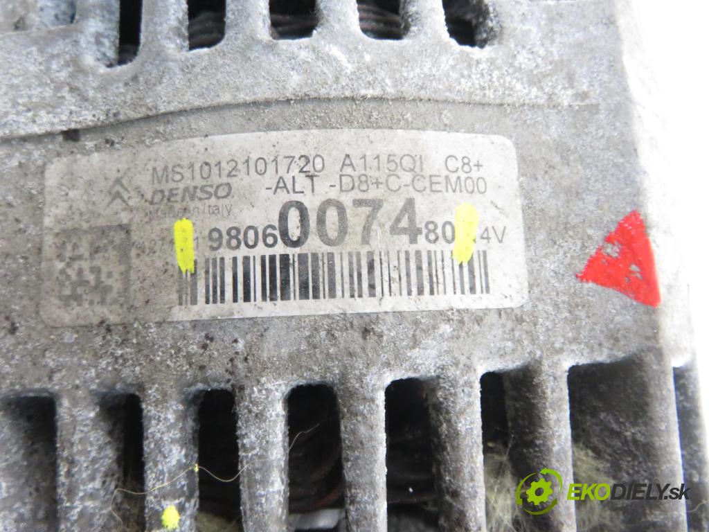 CITROEN C3 II (SC_) HB 2000 50,00 1.0 VTi 68 - ZMZ (EB0) 999,00 Alternátor 9806007480 (Alternátor)