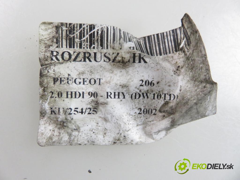 PEUGEOT 206 liftback (2A/C) HB 2002 66,00 2.0 HDI 90 - RHY 1997,00 Štartér D7R26 (Štartér)
