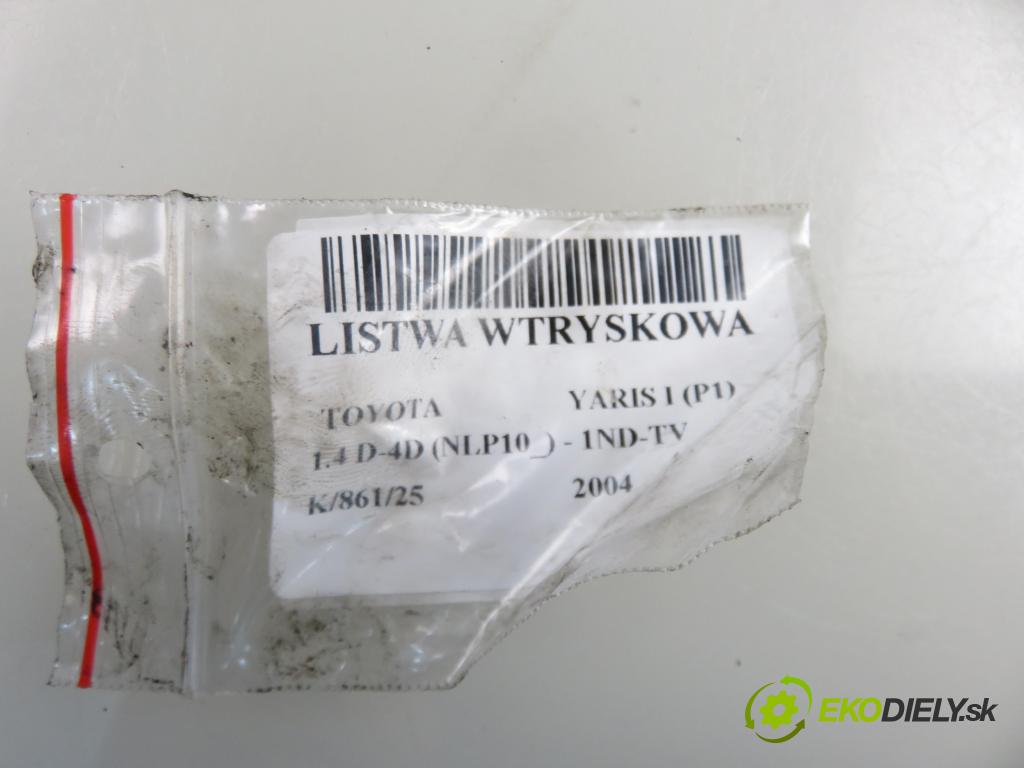 TOYOTA YARIS (_P1_) HB 2004 55,00 1.4 D-4D (NLP10_) - 1ND-TV 1364,00 lišta vstřikovací 2328033010 ; 0445214032 ; 0281002521 (Vstřikovací lišta)