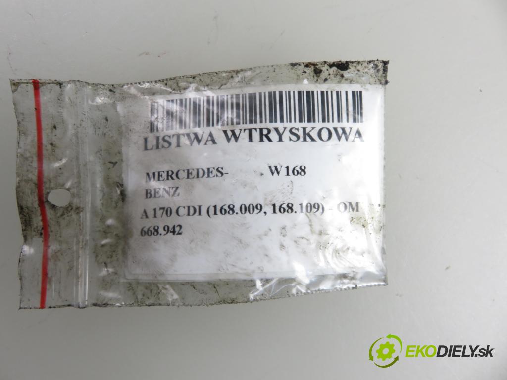 MERCEDES-BENZ KLASA A (W168) HB 2002 70,00 A 170 CDI 95 - OM 668.942 1689,00 snímač TLAK: paliva 0281002241 ; 6110780149