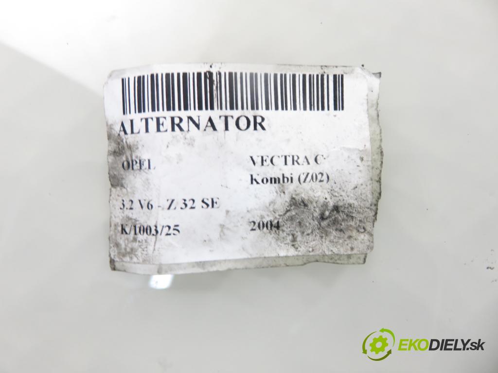 OPEL VECTRA C Kombi (Z02) KOMBI 2004 155,00 3.2 V6 - Z 32 SE 3175,00 Alternátor 24436553 ; 0124525012 (Alternátor)