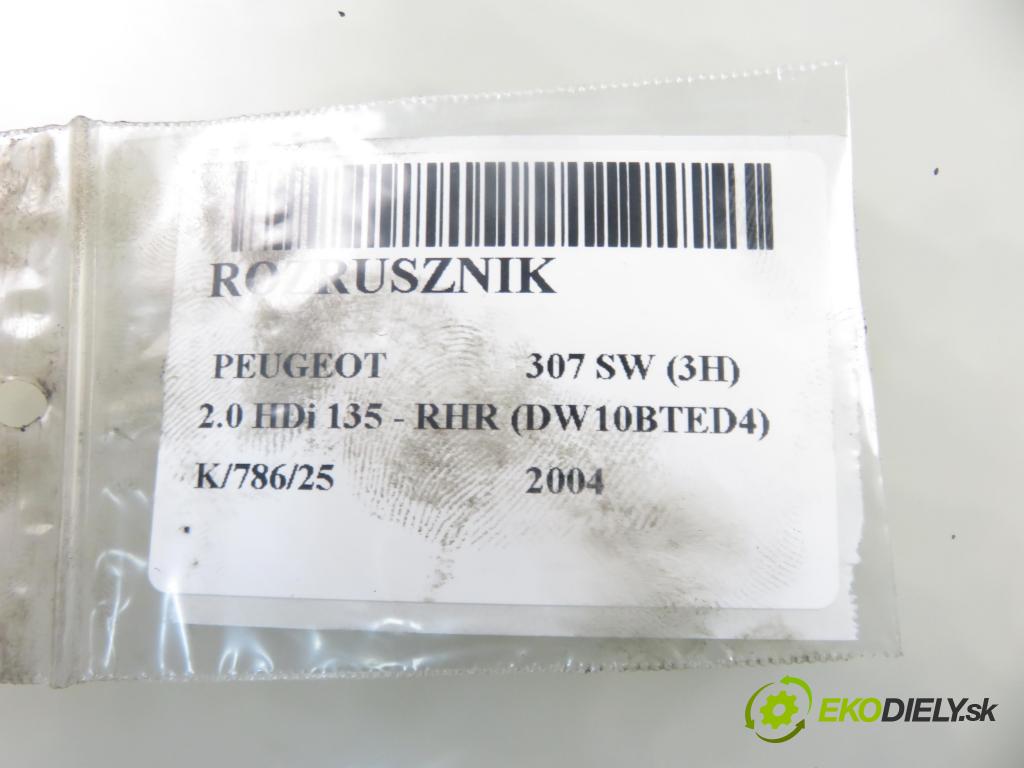 PEUGEOT 307 SW (3H) KOMBI 2004 100,00 2.0 HDi 135 - RHR (DW10BTED4) 1997,00 Štartér D7R27 (Štartér)