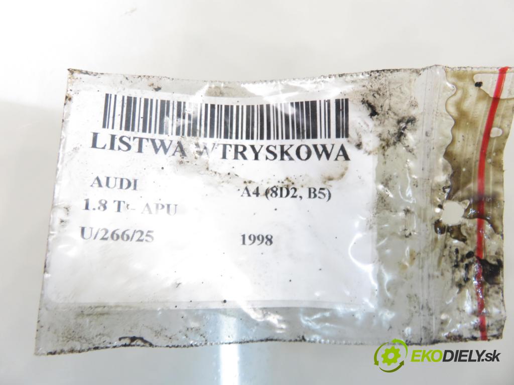 AUDI A4 (8D2, B5) SEDAN 1998 110,00 1.8 T - APU 1781,00 Lišta vstrekovacia 06B133551B ; 0280155825 (Vstrekovacia lišta)