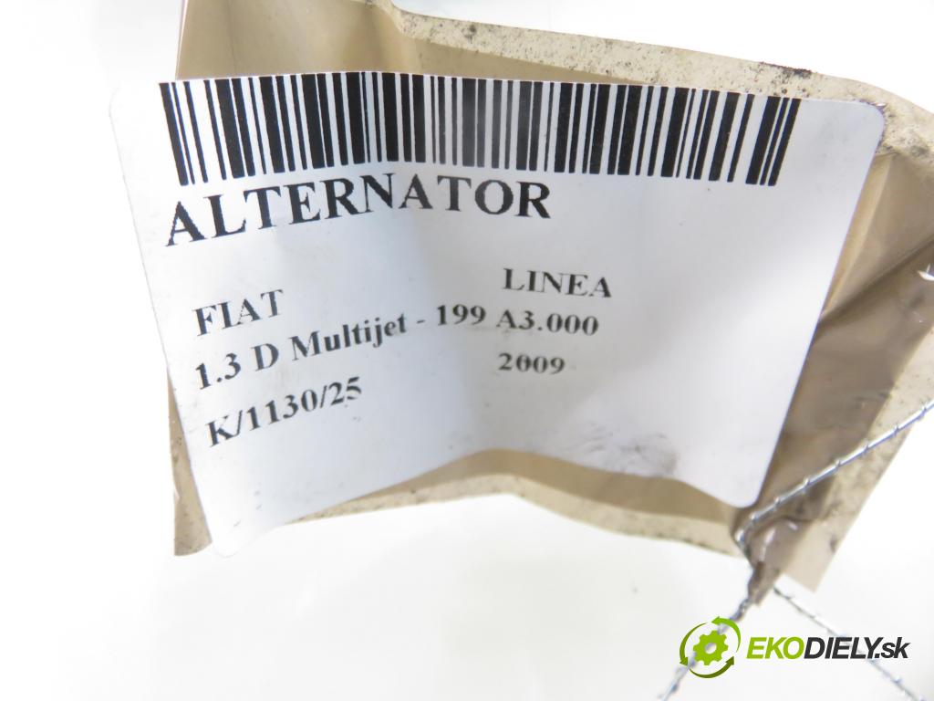 FIAT LINEA (323_) SEDAN 2009 66,00 1.3 D Multijet 90 1248,00 Alternátor 51854910 (Alternátor)