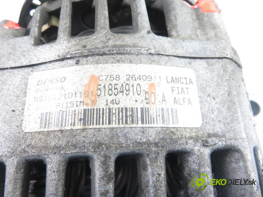 FIAT LINEA (323_) SEDAN 2009 66,00 1.3 D Multijet 90 1248,00 Alternátor 51854910 (Alternátor)